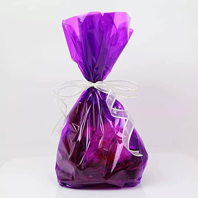 Cello Sheets Mixed Color 25 Pack Gift Wrapping Cellophane 75cm x 100cm Premium