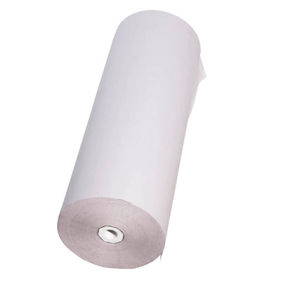 A roll of white butcher's packing paper.