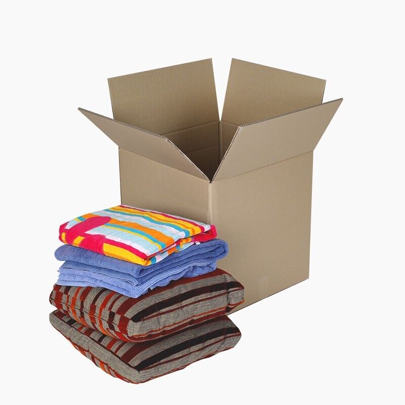 Cardboard cube storage boxes double ply