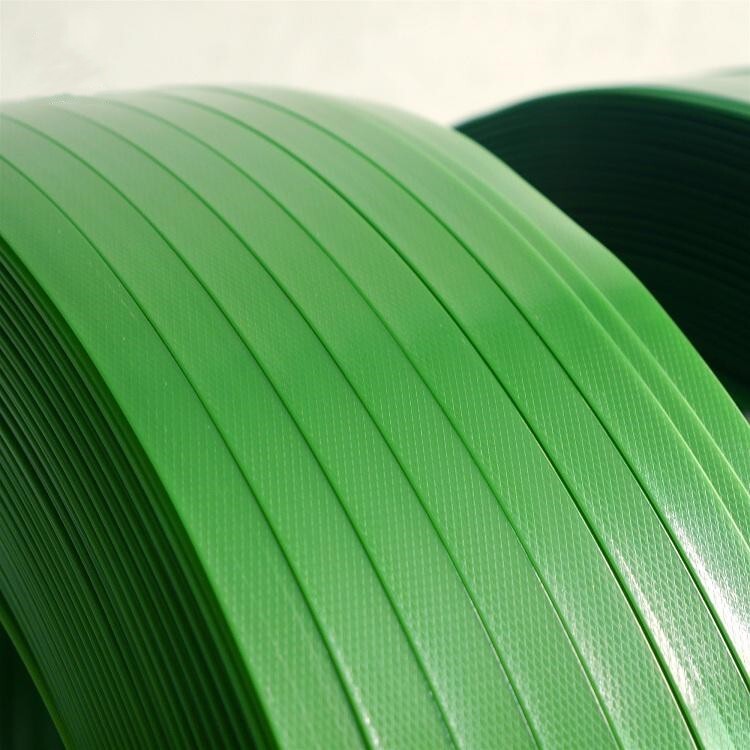 Green PET Pallet Strapping 1100m Roll Width 16mm