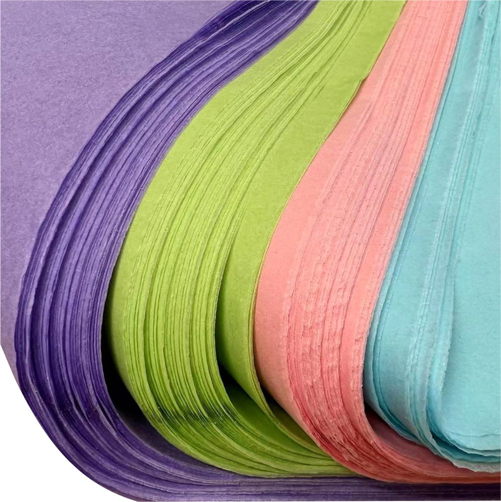 Pastel Acid Free Tissue Paper 17gsm | Pink Blue Purple Green | 500 Sheets