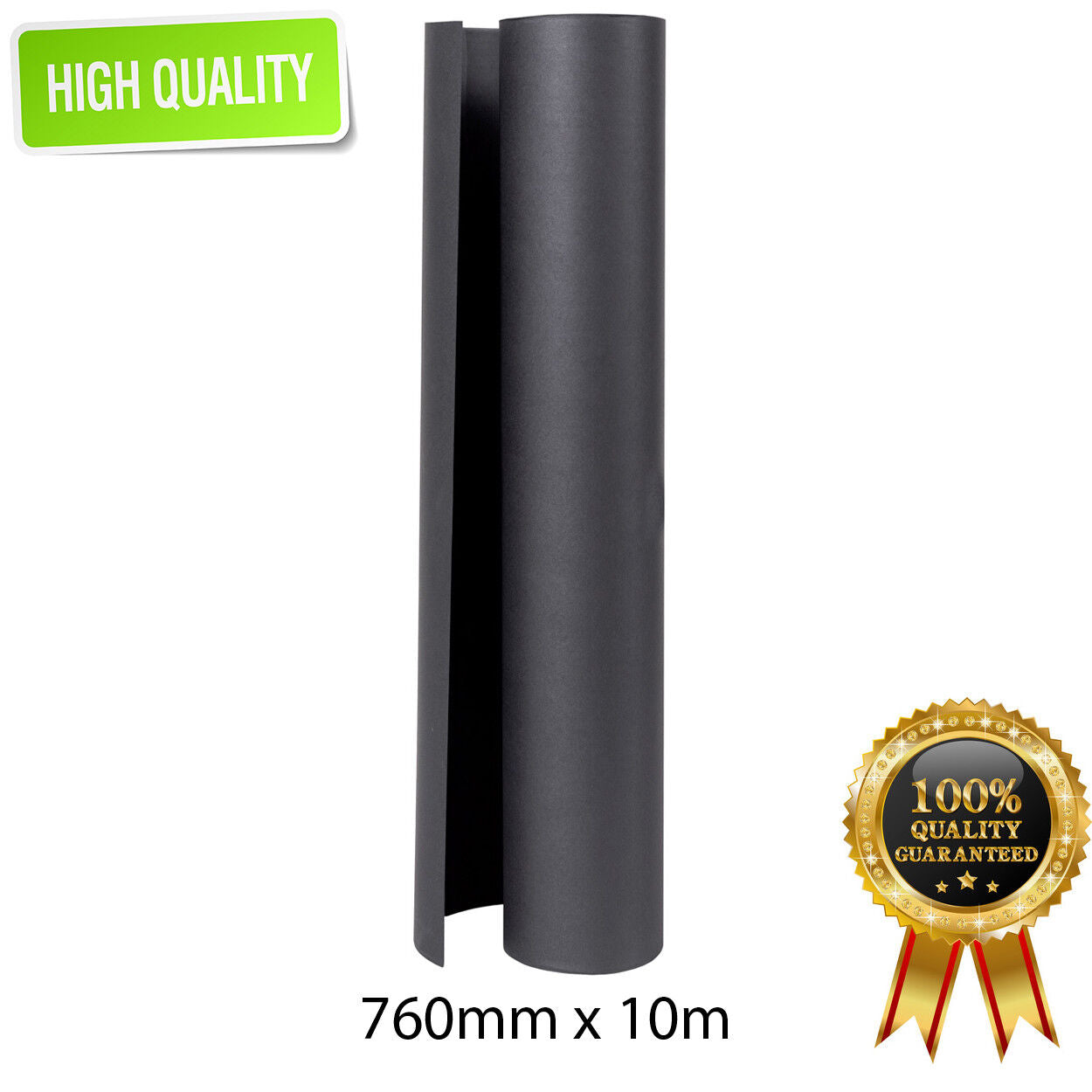 BLACK KRAFT Paper Roll 760mm x 10meters Packing Wrapping Kraft Gift 125gsm