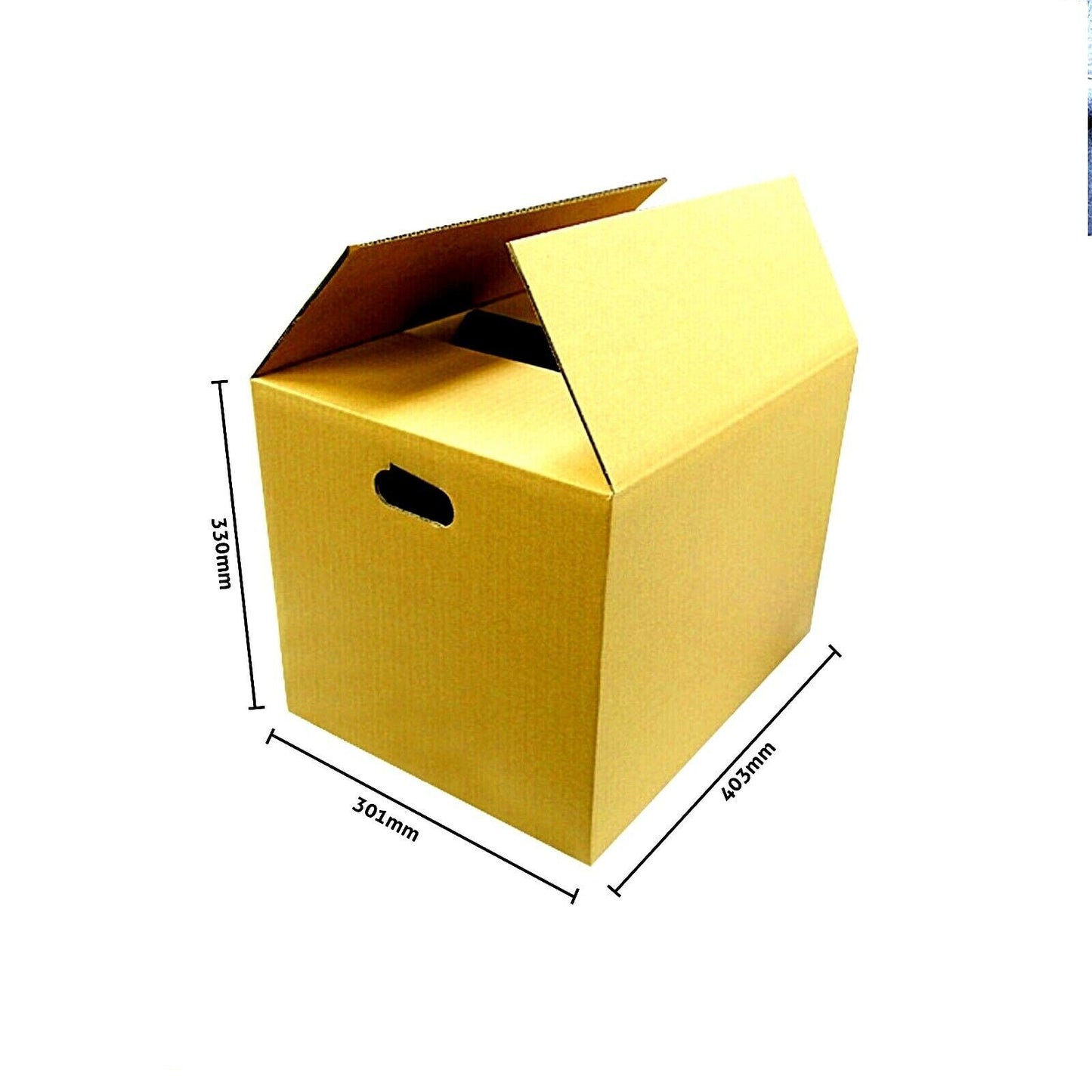 20 x Moving Cardboard Packing Boxes DOUBLE PLY With Handles- Same Day Postage