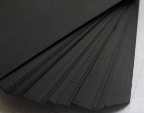 100 x 200gsm A3/A4 Black Kraft Sheets Card stock-Premium Quality Same Day Post