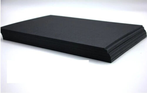 100 x 200gsm A3/A4 Black Kraft Sheets Card stock-Premium Quality Same Day Post
