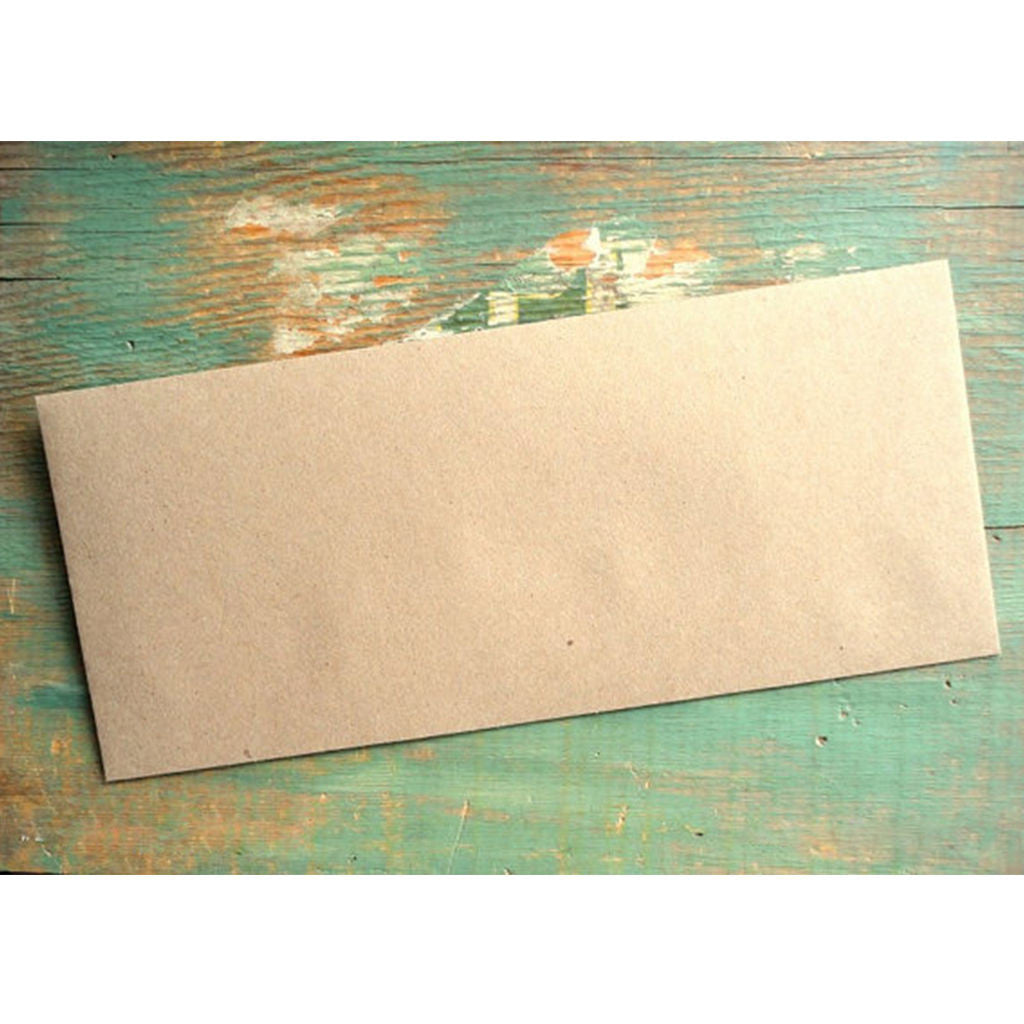 Kraft Envelopes DL Brown 80gsm Peel N Stick 100% Recycled