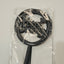 Round Happy Birthday Cake Topper- Black- Pack of 10