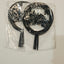Round Happy Birthday Cake Topper- Black- Pack of 10