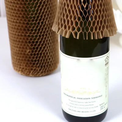 Honeycomb kraft Paper Expanding Glass Bottle Sleeve Wine bottle Moving Protect