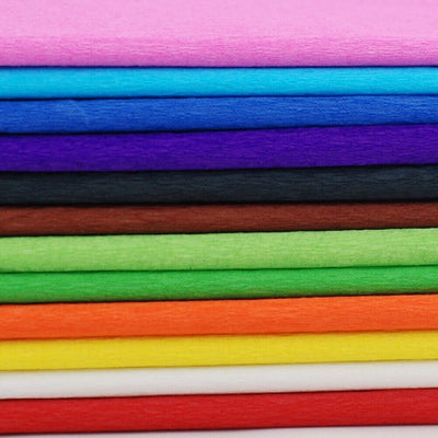 Crepe Paper 12 Assorted Colours Party Decor 596 x 2286mm Premium- Same Day Post