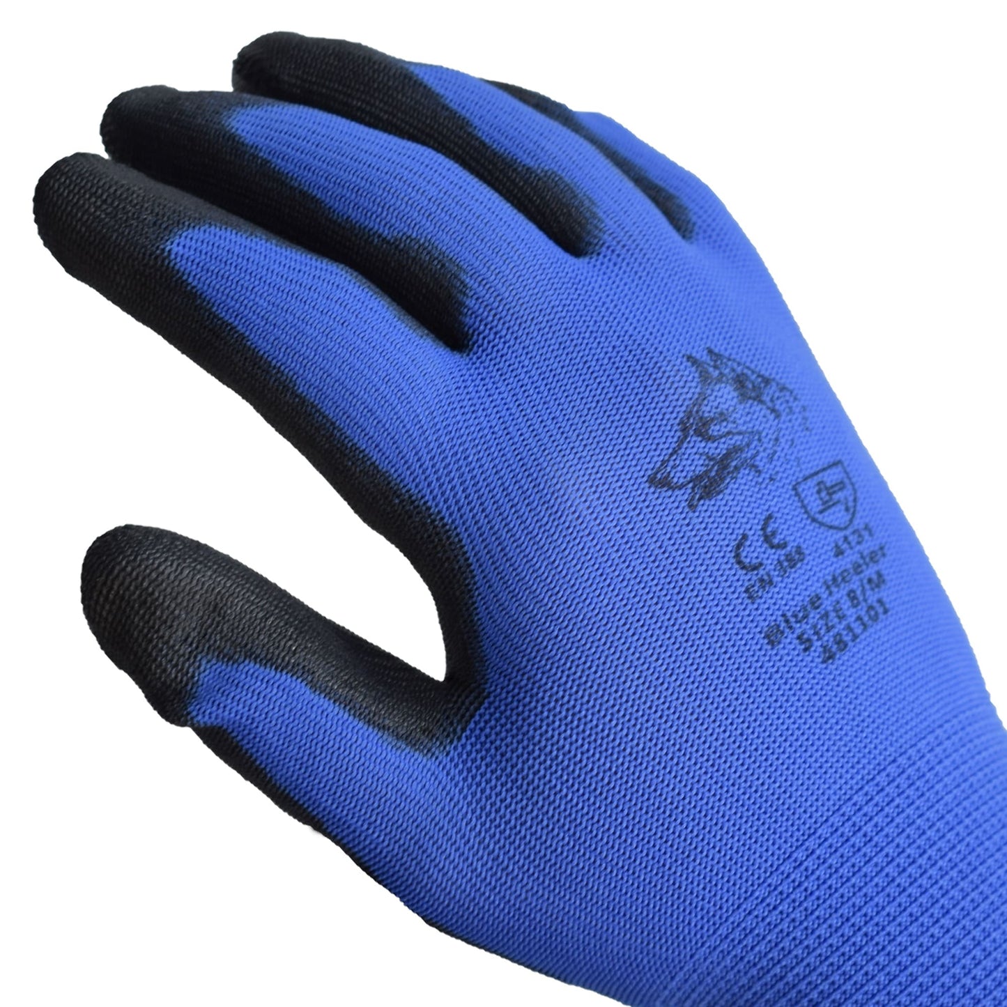 Blue gloves