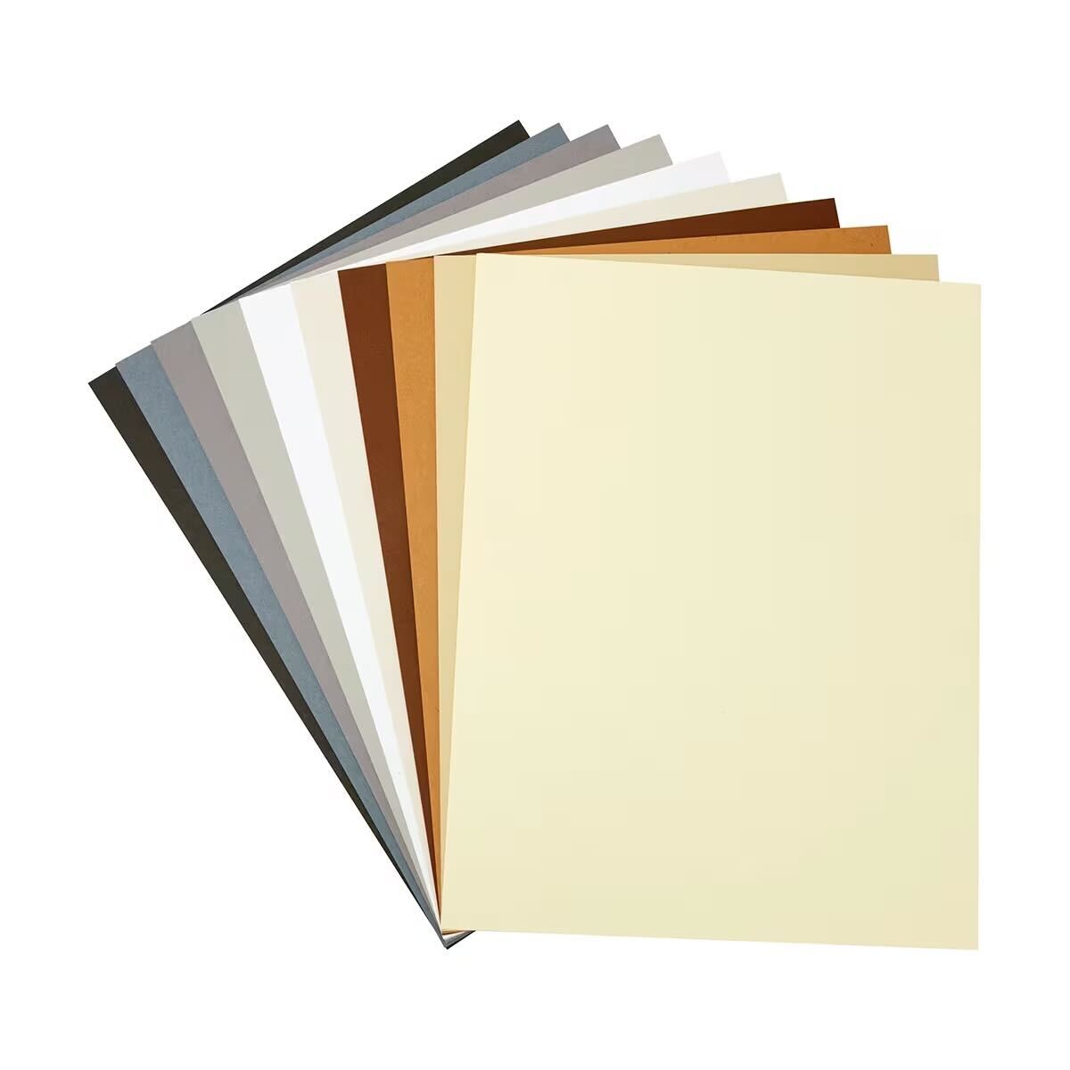 Set of color swatches in various shades on a white background