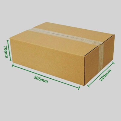 Australia made A4 cardboard mailing boxes 305 x 220 x 70mm