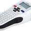 A Brother QL-2200 thermal label printer in white, black, and blue, shown on a clean white background.