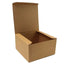 Open cardboard box on a white background