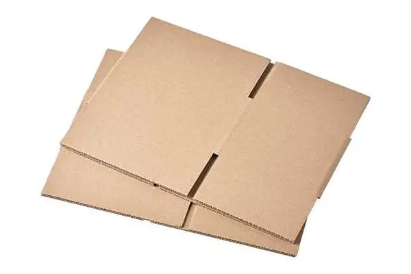 Brown mailing boxes corrugated cardboard