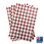 Burgundy Gingham food packaging