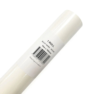A roll of white butcher paper with a label indicating it is 1 roll, with barcode and additional product information.