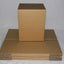 Cardboard packing boxes with fragile tape