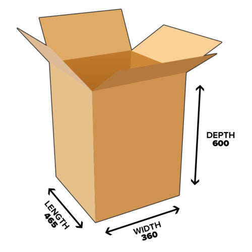 Cardboard tea chest boxes for house moving