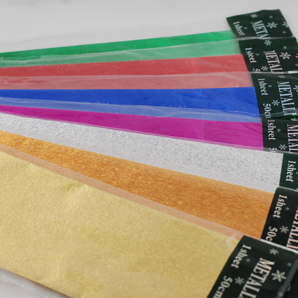 Coloured crepe paper wrap
