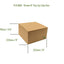 Brown 8-inch pop-up cake box with dimensions on a white background