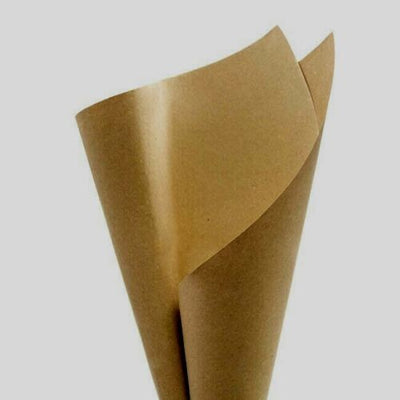 Eco biodegradable brown wrapping paper sheets