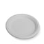 Round gray stone on a white background