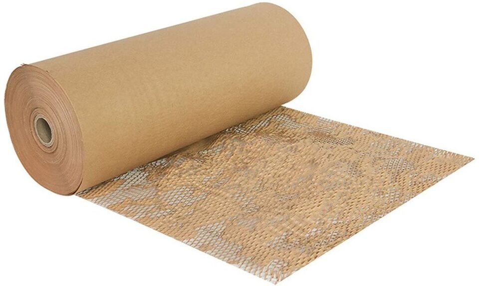 Eco friendly honeycomb paper roll brown