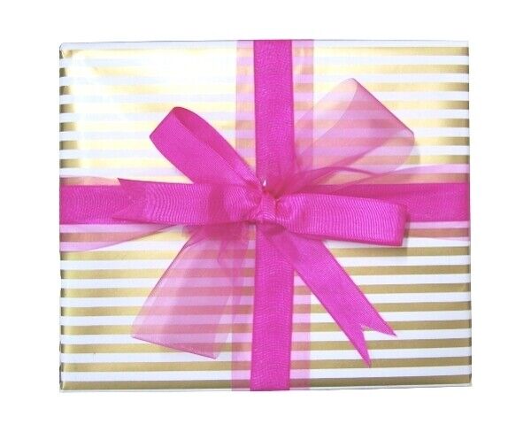 Gift wrap paper roll gold silver for packaging