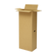 A tall vertical cardboard box designed for carrying and storing golf clubs or other sporting equipment.