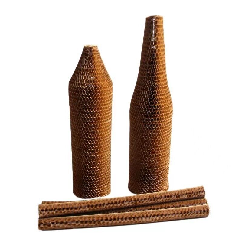 Honeycomb kraft paper expanding bottle sleeve for wine bottles au made