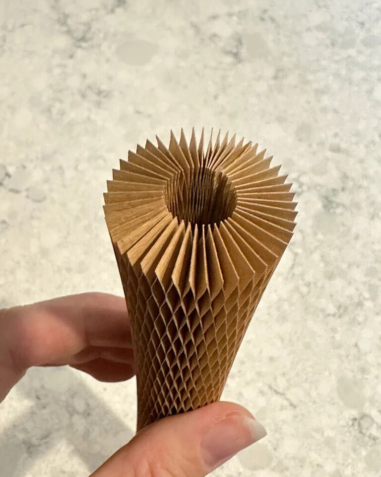Kraft honeycomb paper bottle protector eco friendly