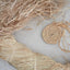 Natural raffia hank for baskets, mats, and crafts
