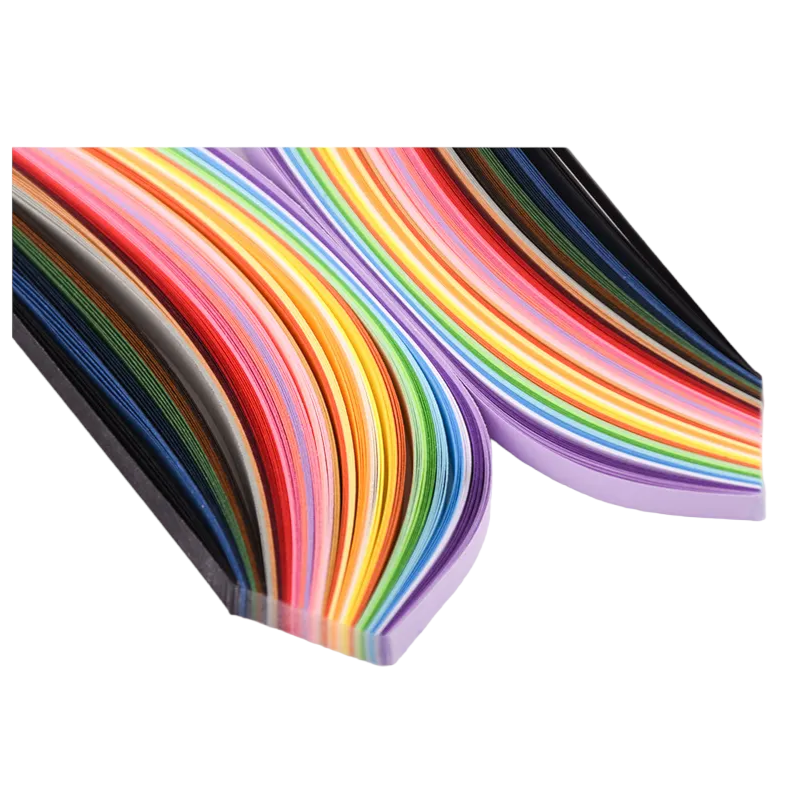 Paper quilling strips 4mm 6mm bright colours