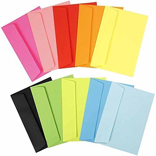 Peel and stick coloured envelopes 114x162mm recycled