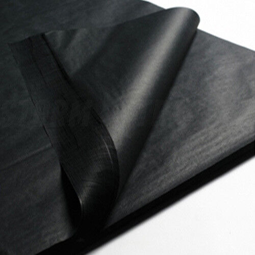 Premium black tissue paper for retail, gift wrap, and craft use