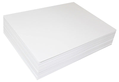 A stack of white A2 size cartridge drawing art paper