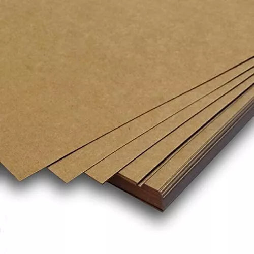 Recycled brown kraft paper sheets for crafts