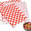 Red check food packaging