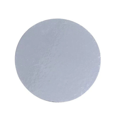 Round silver cake board 2.8mm thickness for professional cake presentation