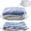 Stack of large and medium blue vacuum storage bags
