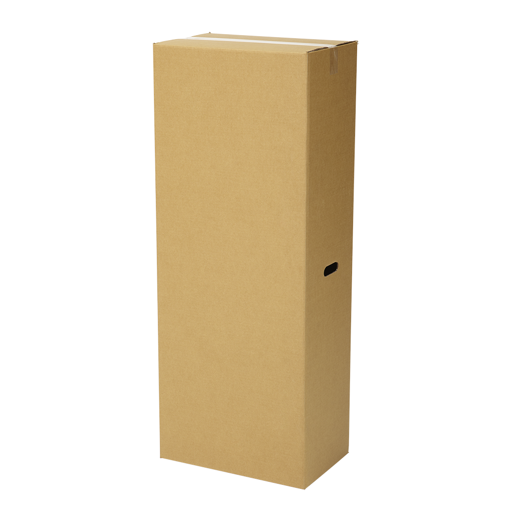Tall cardboard box for golf clubs and sporting equipment