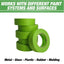 Stack of UV and temperature resistant green masking tape