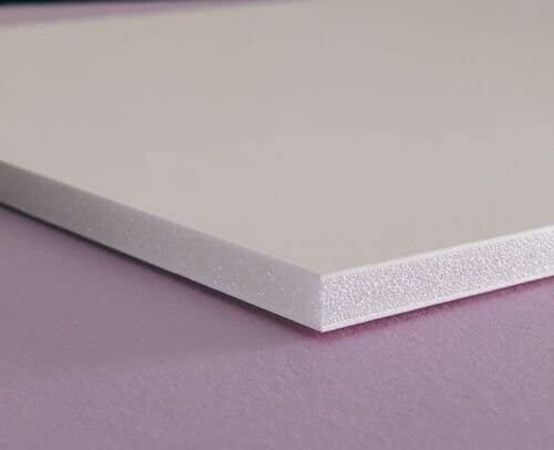 White core foamboard sheets for display and framing
