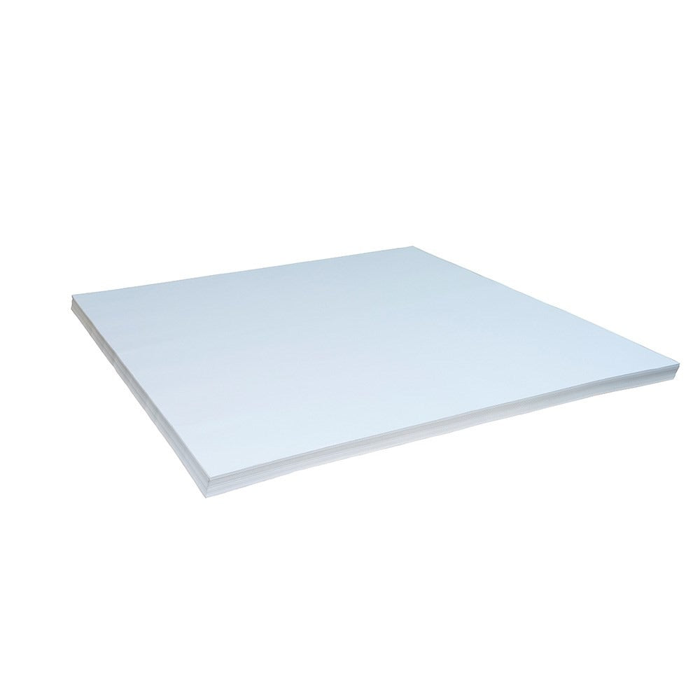 White square tile on a white background