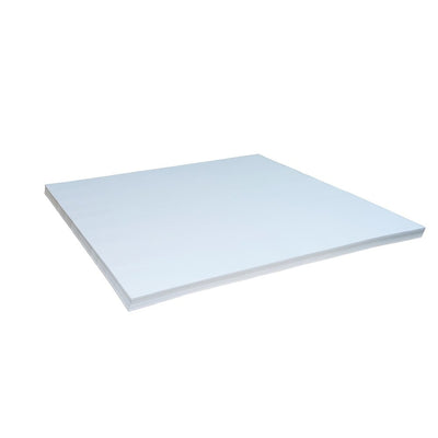 White square tile on a white background