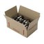 Wine cardboard mailing box with fibre inserts