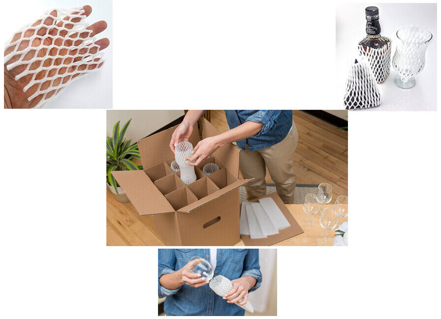 foam netting sleeves for jars glass and delicate items