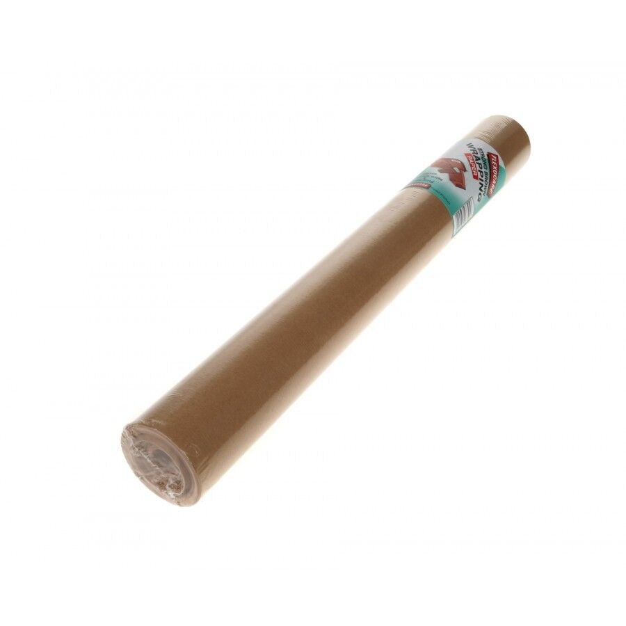 A large roll of brown kraft paper gift wrap, with the brand 'Snap Pack' visible on the label.